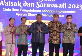 Bank Indonesia Rayakan Waisak dan Saraswati