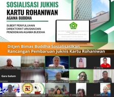 Ditjen Bimas Buddha Sosialisasikan Rancangan Pembaruan Juknis Kartu Rohaniwan