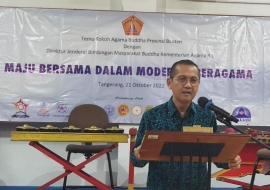 Dirjen Apresiasi Kinerja Forum Umat Buddha (FUB) Provinsi Banten.